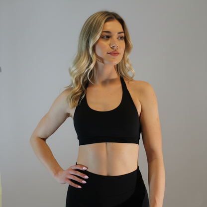 BLISSFUL SCULPT SPORTS BRA - Color: Obsidian