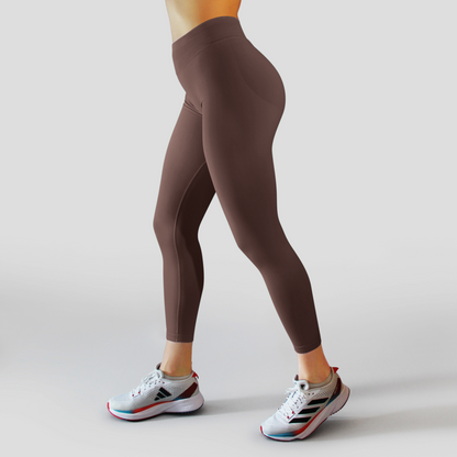 BLISSFUL SCULPT LEGGINGS - Color: Earthy Cocoa