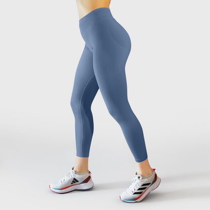 BLISSFUL SCULPT LEGGINGS - Color: Steel Blue
